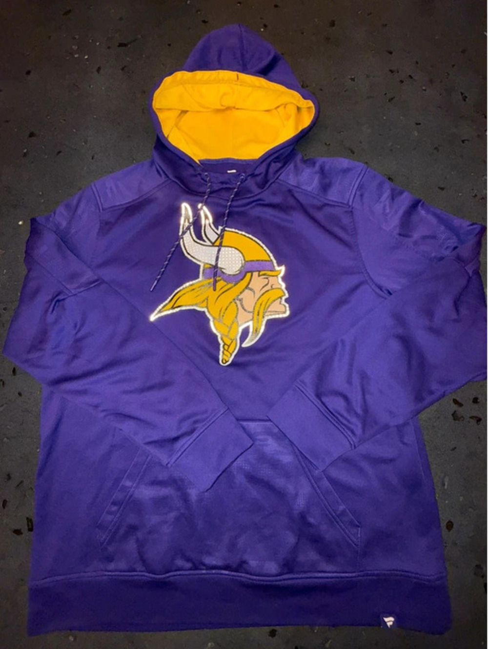 Minnesota Vikings Purple and Yellow NFL Hoodie XL